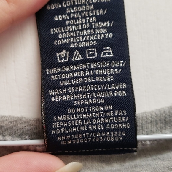 PINK sequin sleeve shirt - Picture 5 of 7